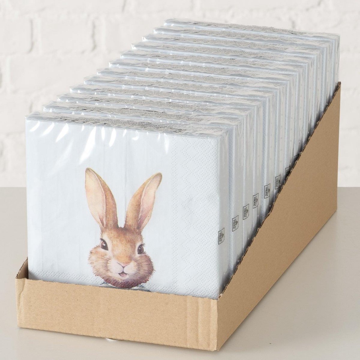 Boltze Home servetten Jonas papieren tafeldecoratie 16,5x3cm.
