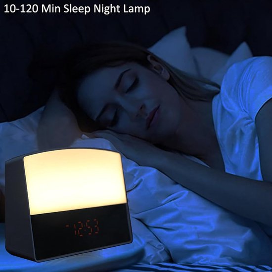 Wekker met Zonsopgang - Wake Up Light - Rustig Ontwaken - Simuleert Zonsopgang - N.v.t. - Wit — afbeelding 4