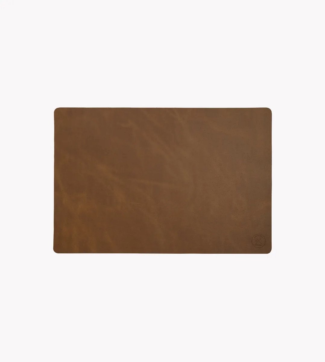 Witloft - Classic leren placemat - Handgemaakt - 100% Rundleer - Cognac