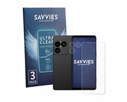 Savvies - Screenprotector voor Sony Xperia 1 VIII (Voor+Camera) - Folie Beschermfolie transparant 6 Stuks