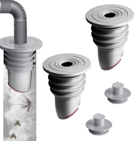 Foto: 2 stuks wasmachine geurdichte afdekking afvoerplug wasmachine 45 50 mm anti geur wasmachine stop afvoerplug afdekking vloer universele afvoerset voor wasmachine slangafdichtingsafdekking lekvrije aansluiting inclusief stofkapjes