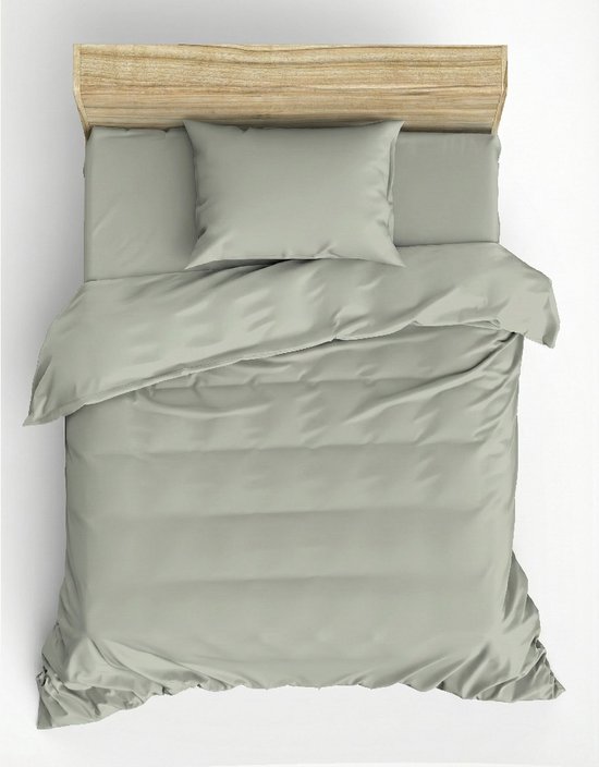 L'Essentiel Maison Plain - Housse de couette - Ranforce - Sauge - 155x220