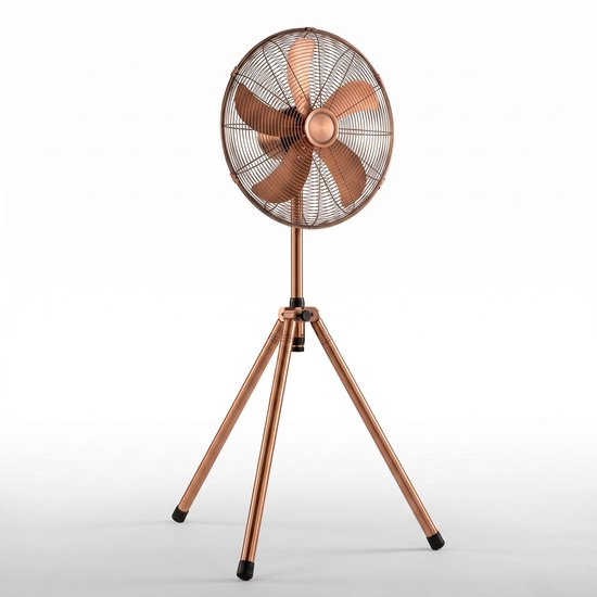 Staande ventilator 45cm Lomera – 3 snelheden, oscillerend, hoogte verstelbaar, kantelbare kop, driepoot statief
