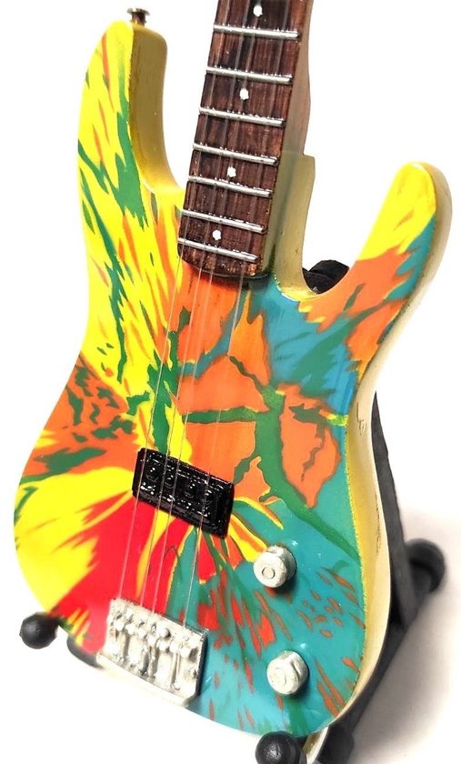 Miniatuur replica Flea bass basgitaar - Red Hot Chili Peppers