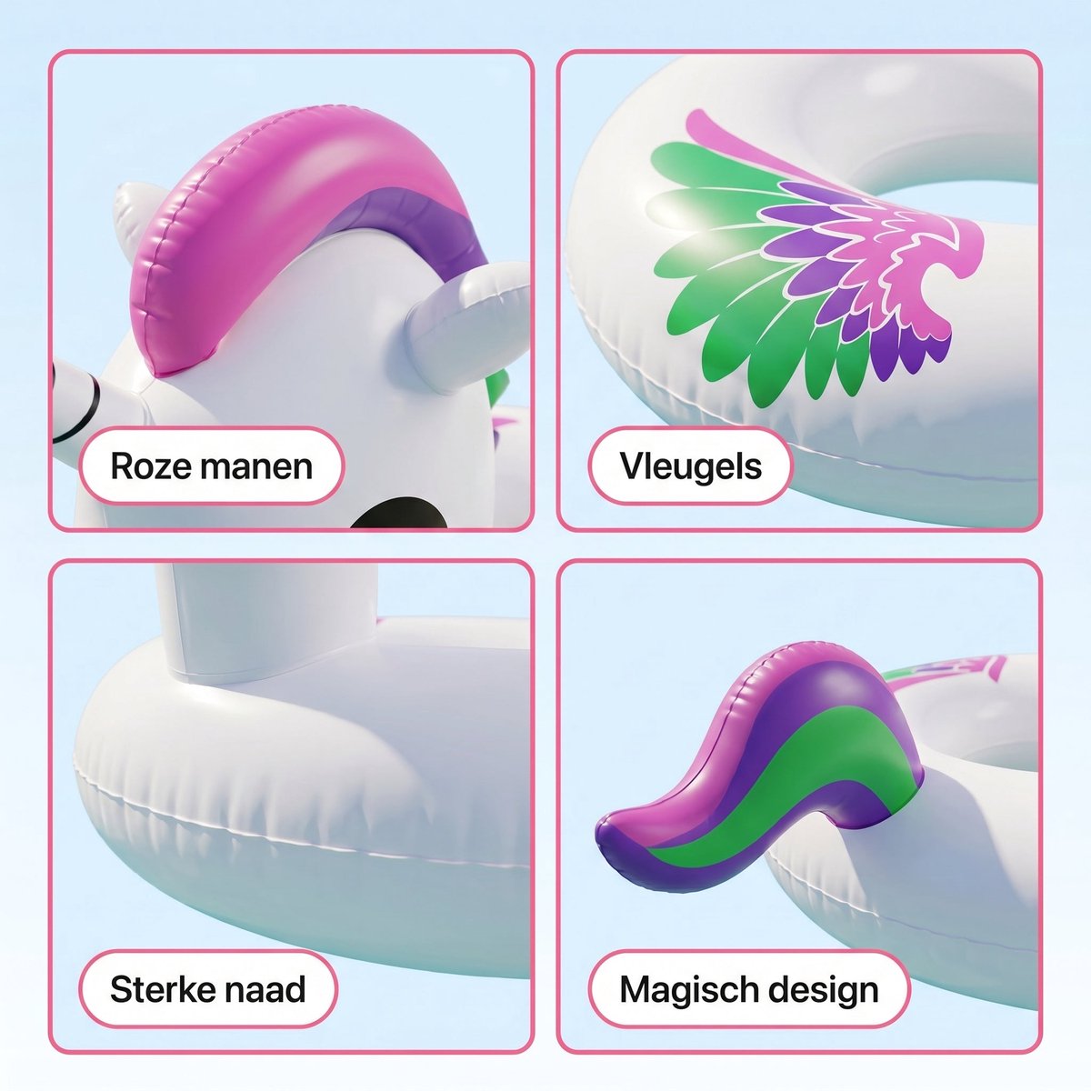 Lomera Zwemring Eenhoorn - Opblaasbare Eenhoorn - Unicorn Zwemband - Zwemband Eenhoorn - Opblaasbare Zwemband - Pool Float Unicorn - Zwembadring Eenhoorn - Zwembad Speelgoed - Opblaasfiguur - Kinderzwemband - Floaties - Luchtbed Eenhoorn – foto 7