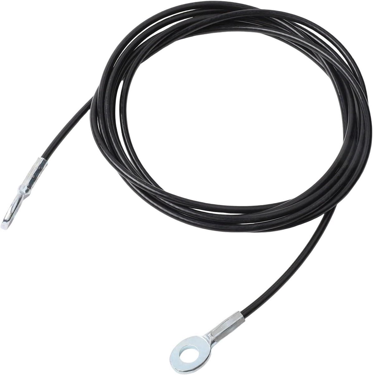 Vervangingskabel Fitness - Katrol Kabel - Kracht Training - Stalen Kern Coating - 5mm Diameter - Zwart