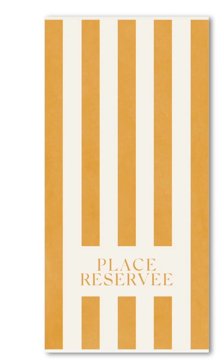 Place Réservée Classic beach towel 100x200cm gold