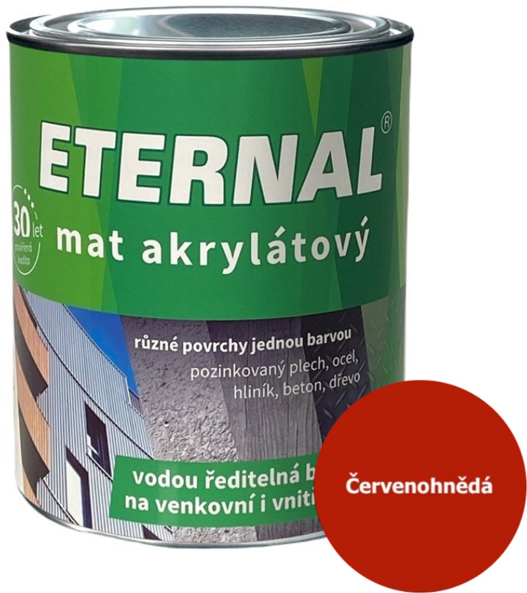Eternal MAT Acryl 0,7 kg, 07 Roodbruin