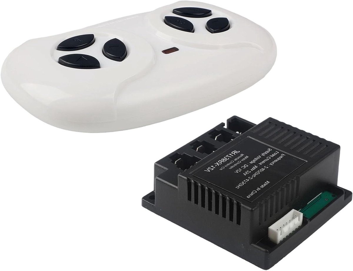 Afstandsbediening Set - Ontvanger Controller - Speelgoed Rijdend - Zachte Start Functie - 12V - Zwart