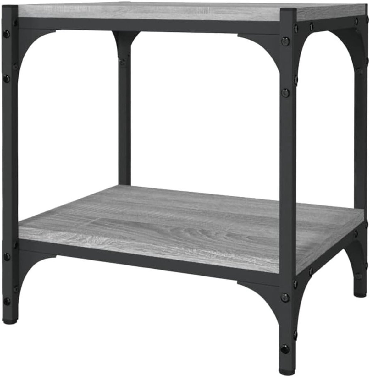 TV-kast - Tv meubel - Opbergen media - Industriële stijl - 40x33x41 cm - Grijs