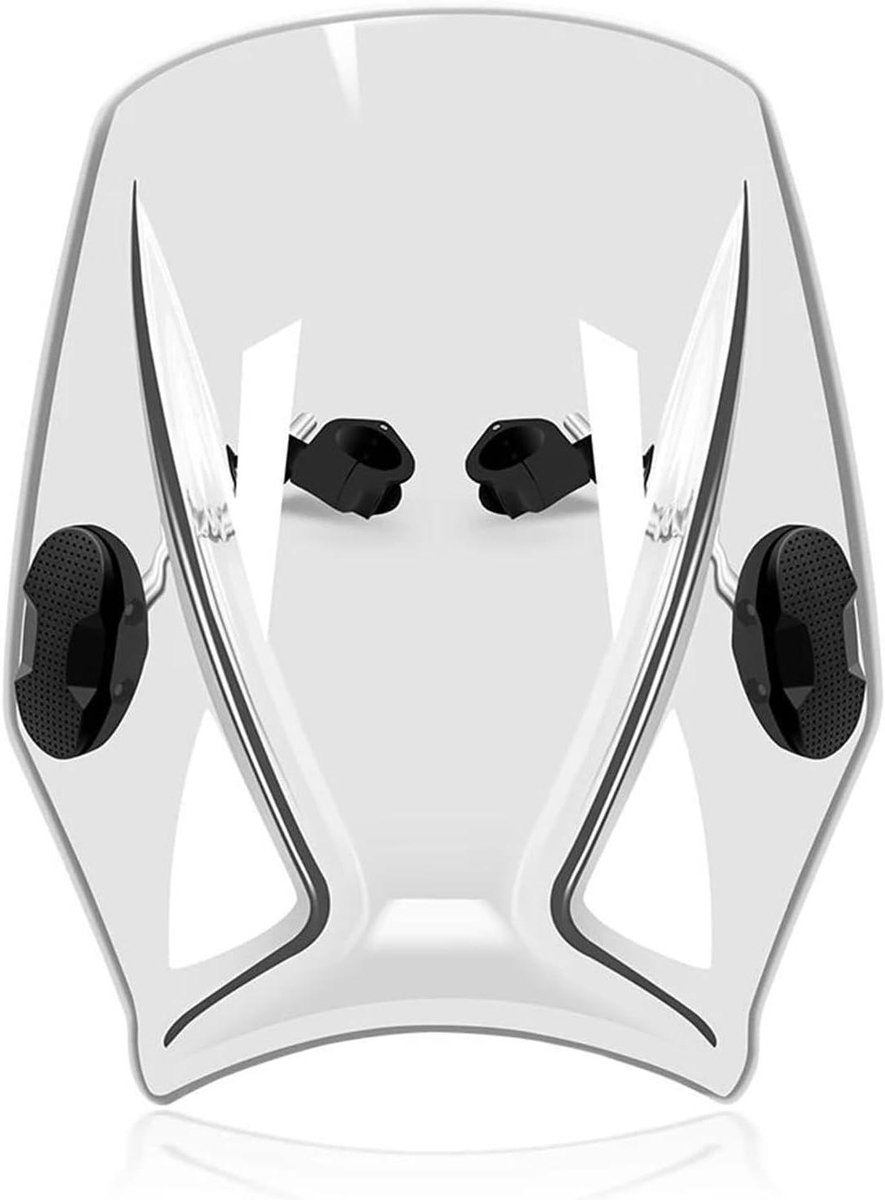 Motor Windscherm - Winddeflector Spoiler - Comfortabel Rijden - Verkeersveiligheid Verhogend - Universele Pasvorm - Helder