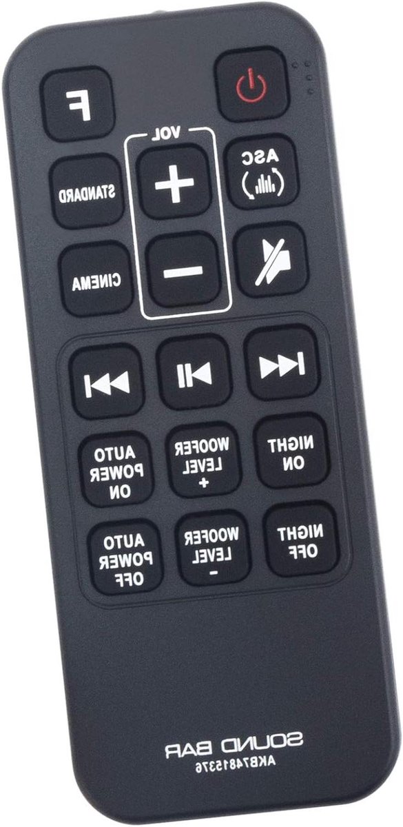 Afstandsbediening - Universele Bediening - Soundbar Besturen - Direct Klaar Voor Gebruik - 10 Meter Bereik - Zwart
