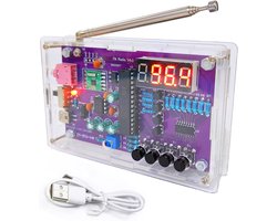 FM-radiokit - Elektronische FM-radiokit - doe-het-zelf radio-set - radio - om zelf te solderen - solderen praktijkkit - Complete Doe-Het-Zelf Bouwpakket voor FM-Radio Enthousiastelingen(met behuizing)