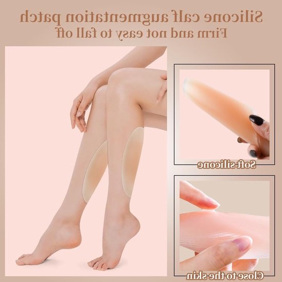 Zachte silicone kuitkussens, zelfklevende huidkleurige correctoren voor slanke benen, ideaal voor comfort en ondersteuning — afbeelding 5