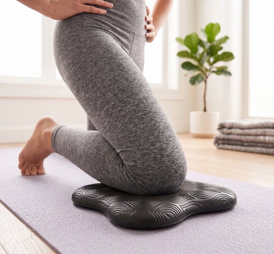 Yoga Knie Kussen - Kniemat - Kussen - Knee Pads - Kniestukken - Kniebeschermers - Sport - Fitness - Workout - Pilates - Zwart - ATHLIX van Merkloos — afbeelding 2