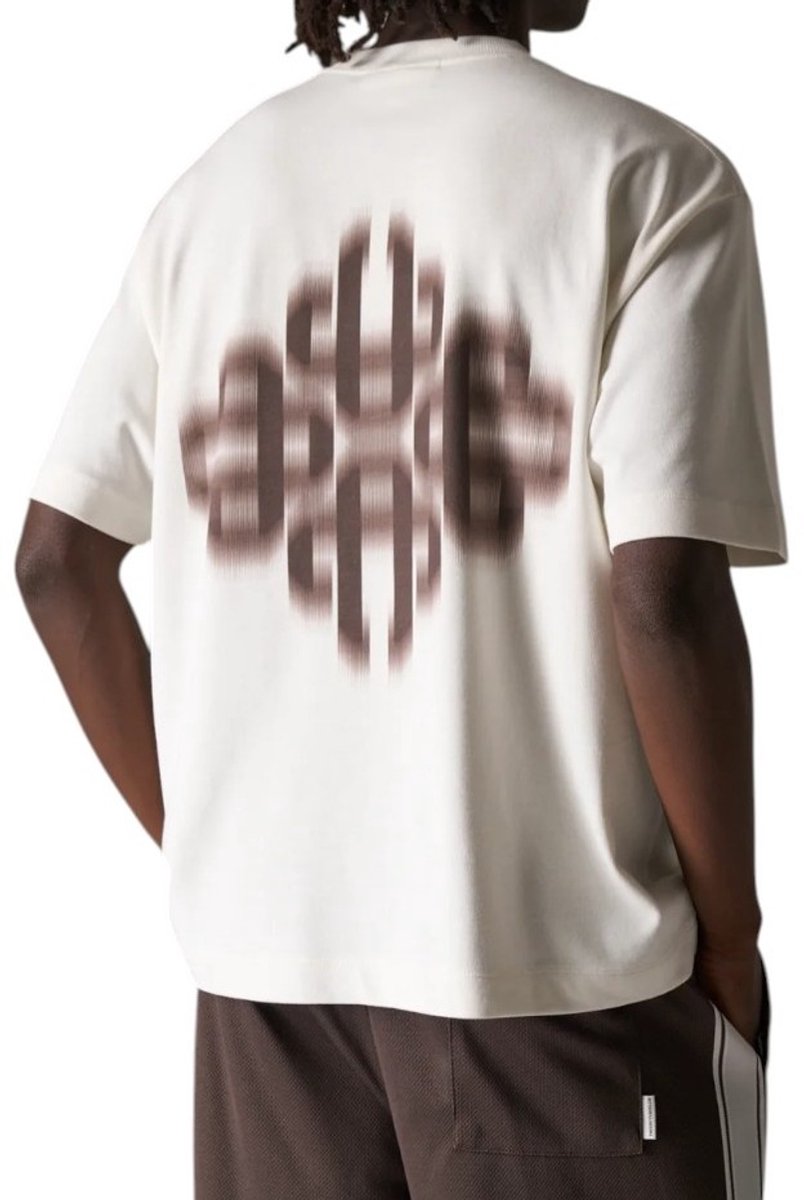 The Couture Club Heren T-shirt Wit TCCM2977 Motion Blurred Emblem
