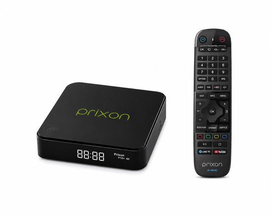 Prixon P10+ Linux Mediastreamer – 4K Ultra HD Mediaplayer – Bluetooth Afstandsbediening – Streaming Box - Dual band wifi 2.4/5G