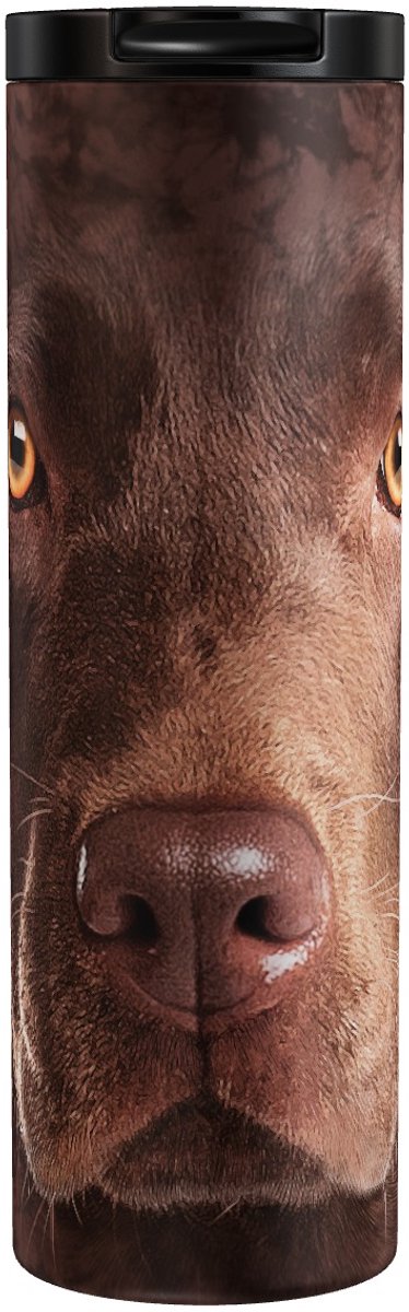 Chocolate Labrador Big Face - Thermosbeker 500