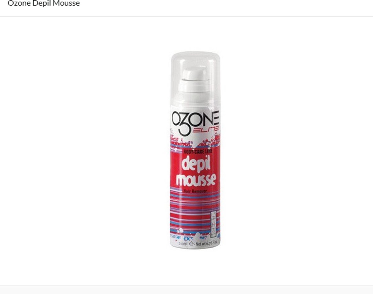 Ozone Elite Ontharingscrème Depil Spray Heren 200 Ml Wit/rood