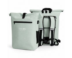Cycloni DASH Fietsrugzak - Rugzak met Laptop Compartiment - Fietstas 100% Waterdicht - Inclusief 16 inch Uitneembare Laptoptas – Mint Groen