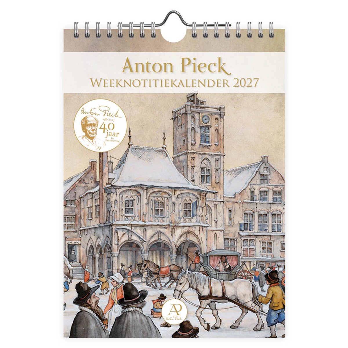 Anton Pieck Weeknotitiekalender 2027 Stadhuis Amsterdam
