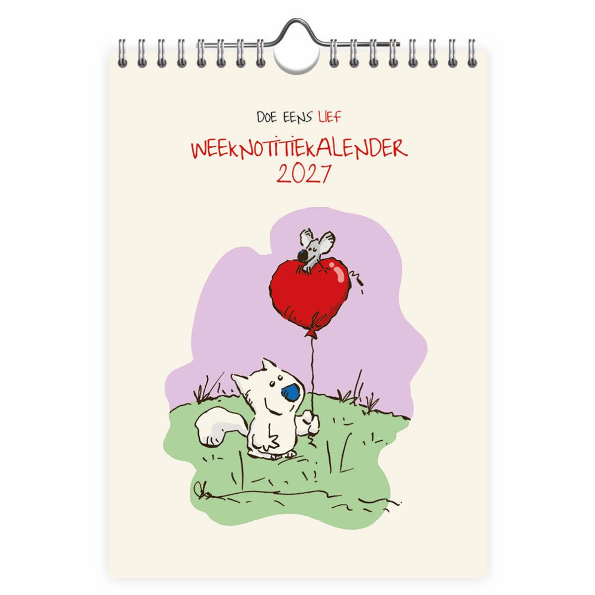 Doe eens lief WEEKnotitiekalender 2027