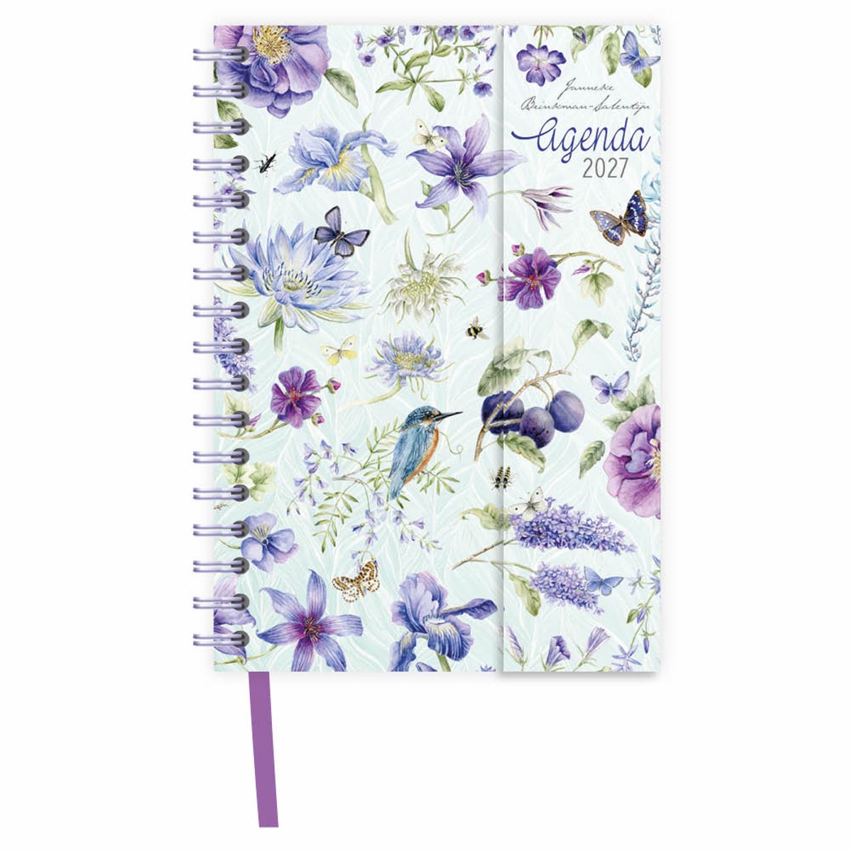 Janneke Brinkman luxe spiraalagenda Blauwe Bloemen 2027