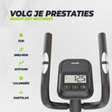 VirtuFit crosstrainer display met opties voor tijd, snelheid, afstand, calorieën en hartslag.