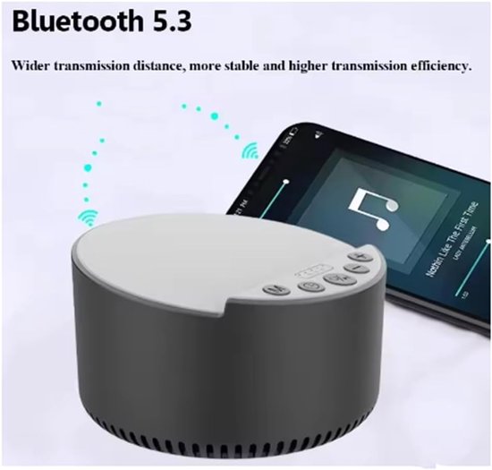 Bluetooth Luidspreker - Slaapinstrument Audio - Verbeter Slaapkwaliteit - Geavanceerde Geluidstechnologie - Compact en Draagbaar - Zwart — afbeelding 3