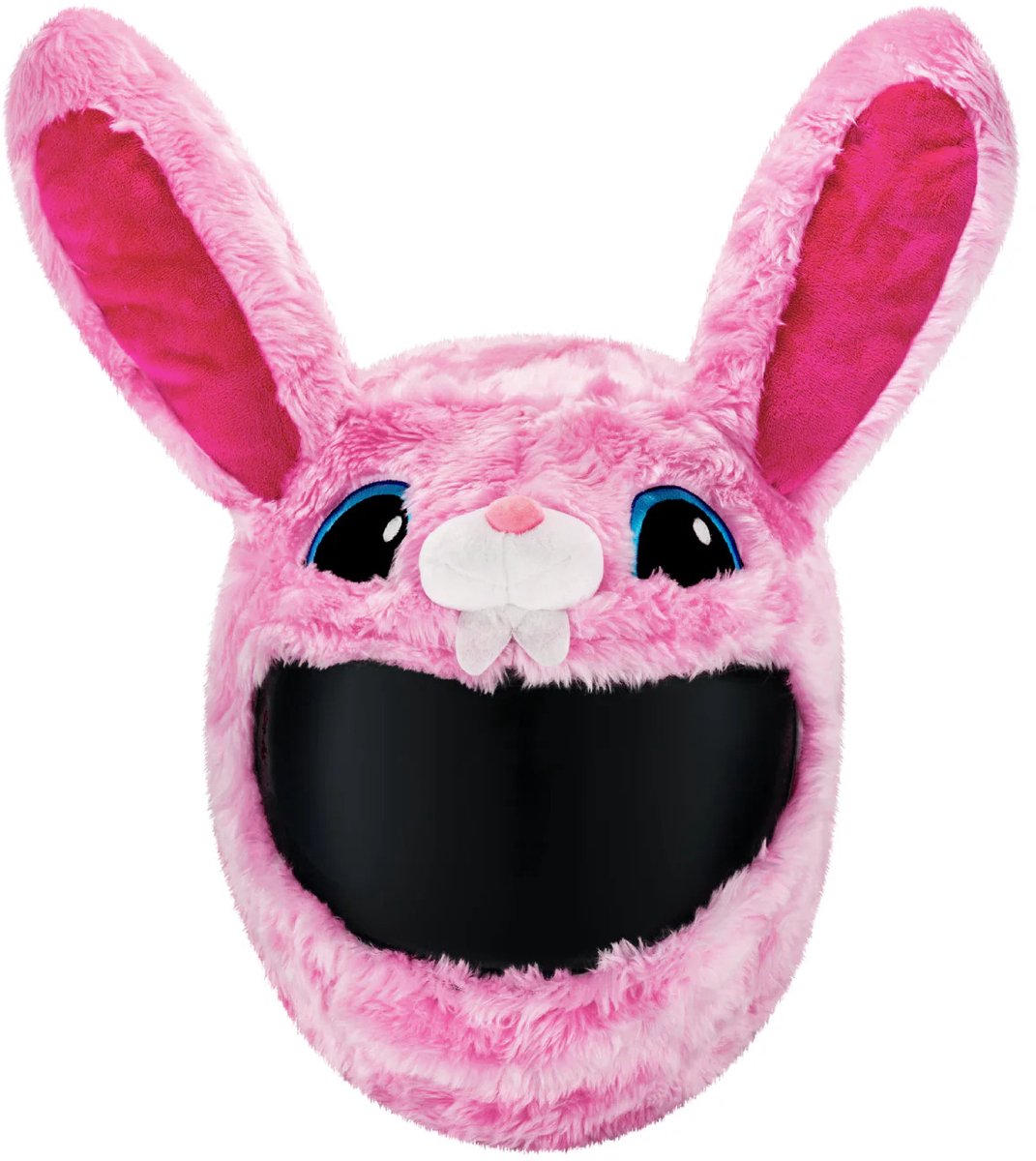 Helmhoes – Roze Konijn – Pluche Motorhelm Decoratie – Helm Mascotte – Universeel Motorhelm Accessoire