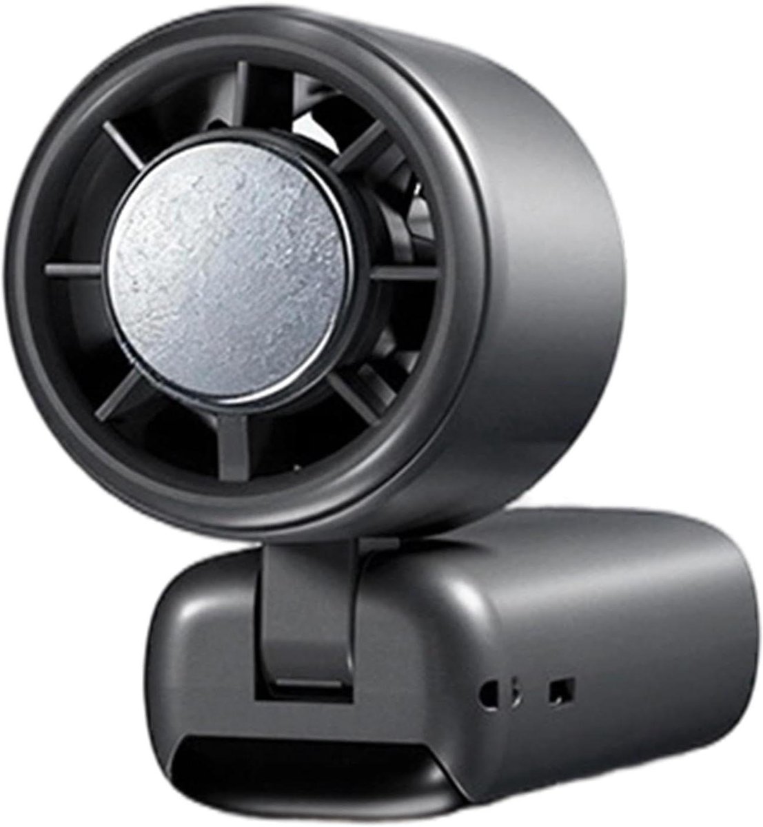 Draagbare Ventilator - Handventilator Accu-ventilator - Persoonlijk Comfort - Interactieve Uitdrukkingen - 20x10x20 cm - Zwart