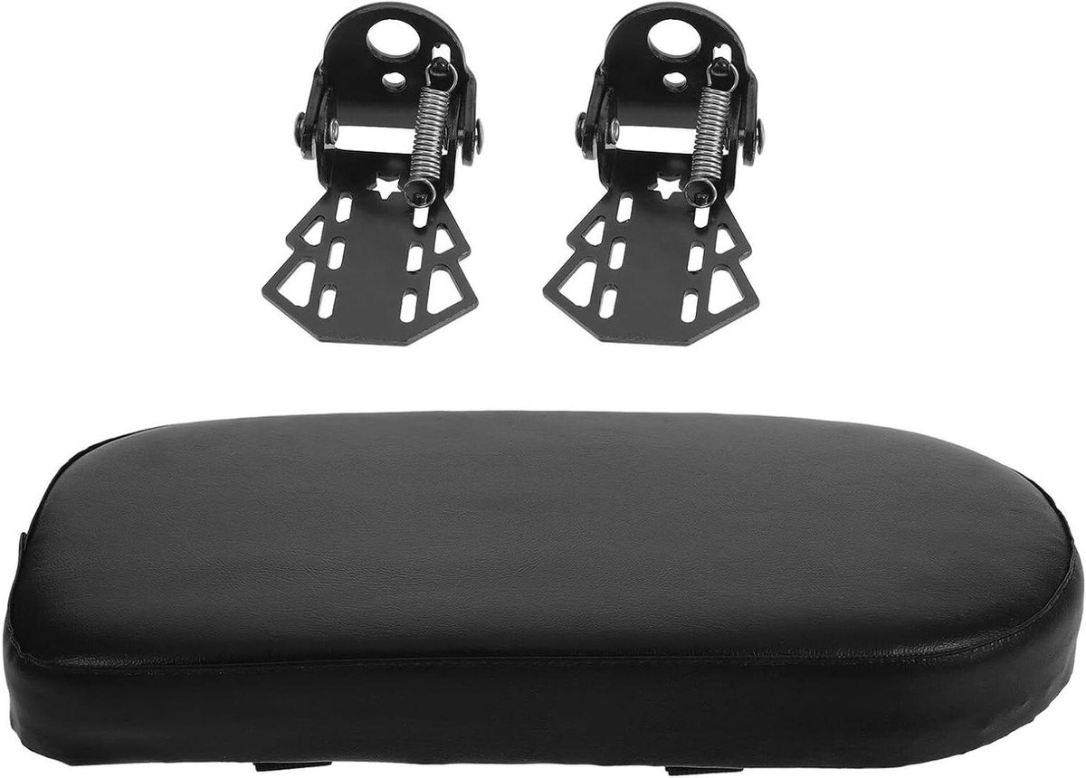Fiets Zadel Pedalen - Achterbank Voetsteunen - Comfortabel Fietsen - Verstevigd Achtersteun - 30x15x4 cm - Zwart