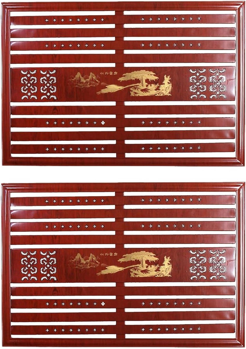 Metalen radiatorbekleding - Wandpaneel rooster - Muur afwerken - Roestwerend ijzer - 60x60 cm - Bruin