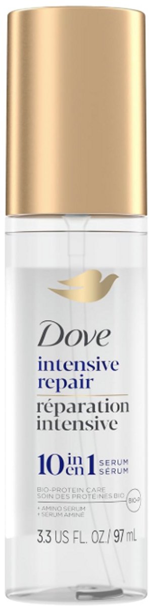 Dove Intensive Repair Amino Serum voor Beschadigd Haar – Bio-Protein Care Technology – Haarserum tegen Droog en Beschadigd Haar – Anti-Frizz & Glansverzorging – 3.3 oz