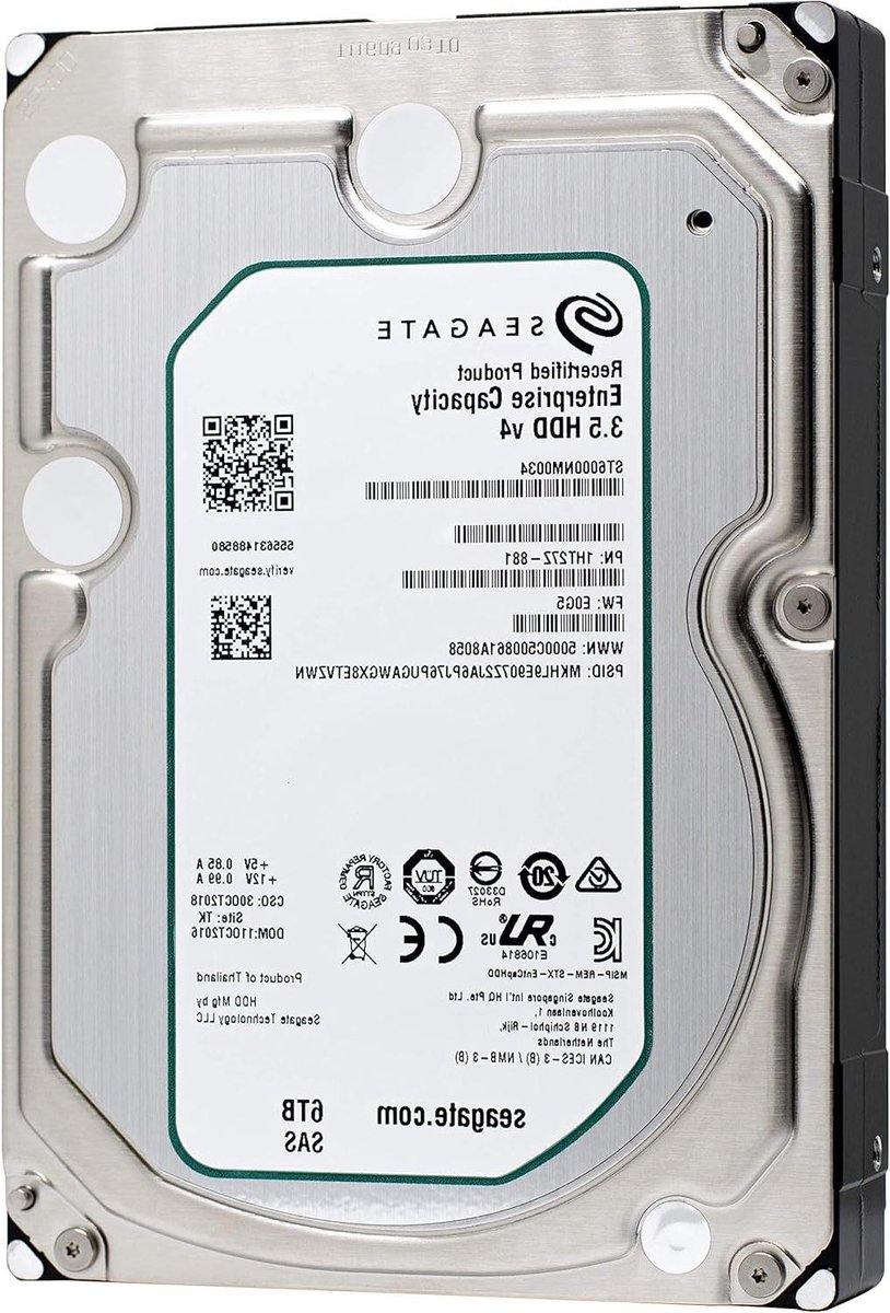 Interne Harde Schijf - Opslagstation - Zakelijke Opslag - SAS Interface - 6 TB - Zwart