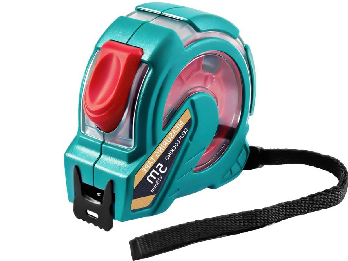 Professioneel Meetlint - Rolmaat Flexometer - Precies Meten - Zelfvergrendelend - 5 meter - Groen