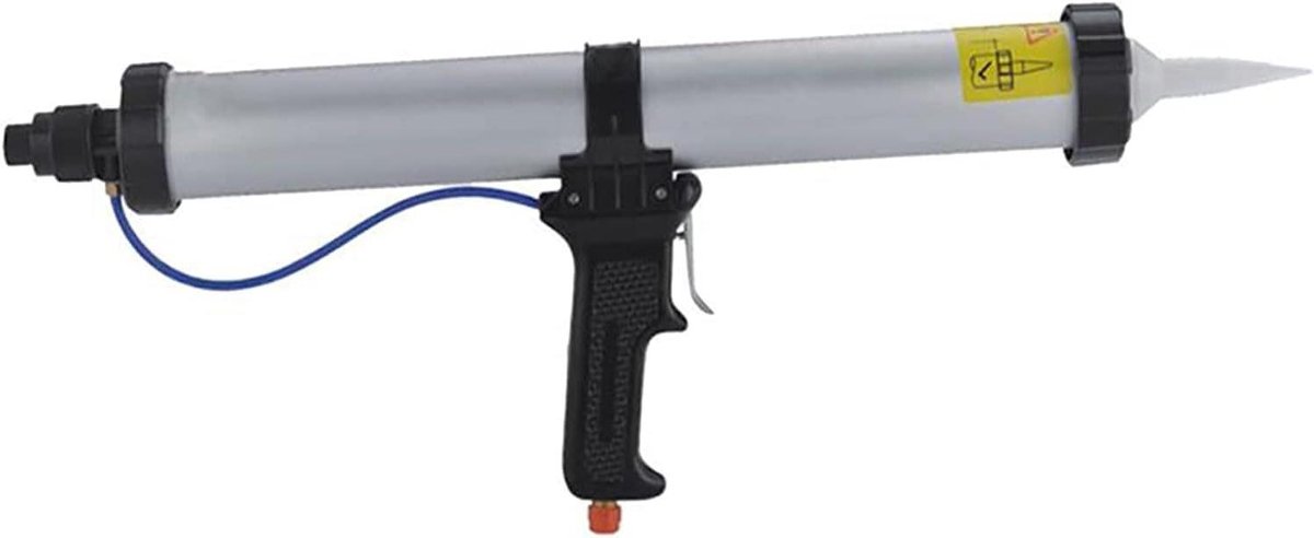 Pneumatische Kitspuit - Kitpistool Lijmpistool - Kit aanbrengen - Aluminium body - 600ml - Zilver