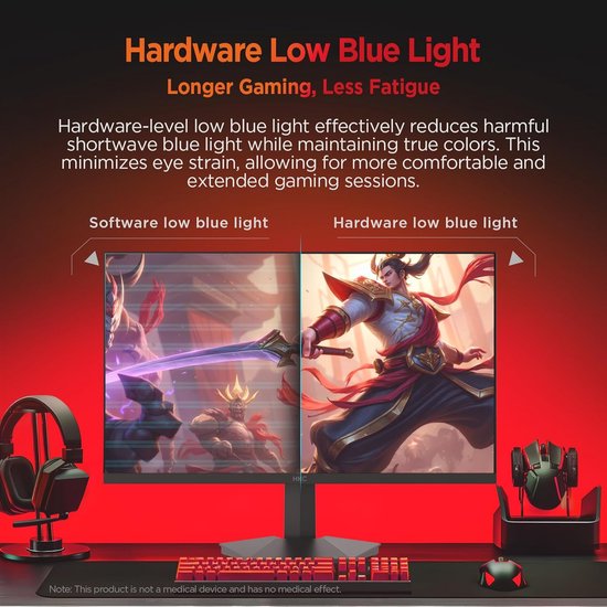 Gaming Monitor - Scherm Beeldscherm - Snelle Games - 220 Hz IPS Paneel - 27 Inch - Zwart — afbeelding 4