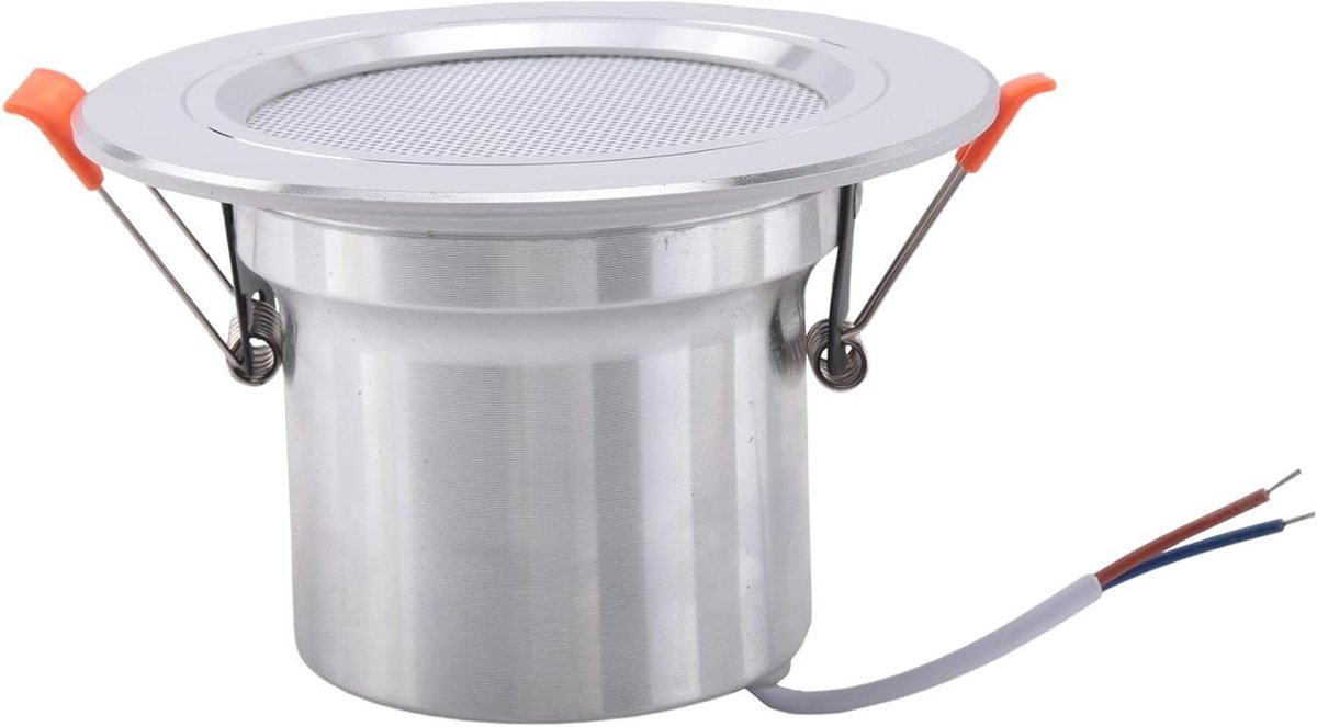 Plafondspeaker - Inbouw speaker - Achtergrondmuziek - Waterdicht - 3 inch driver - Zilver