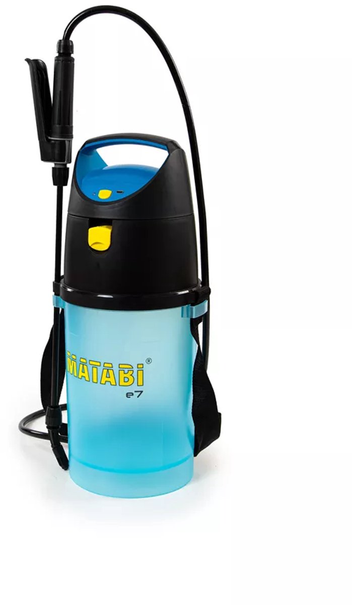 Matabi Elektrische drukspuit 7 liter | start-stop | lithium accu | USB-C opladen