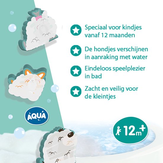 SES - Tiny Talents - Badspeelgoed - Honden wassen - na 5 minuten opnieuw te gebruiken - Speelgoed 1 jaar van SES — afbeelding 2
