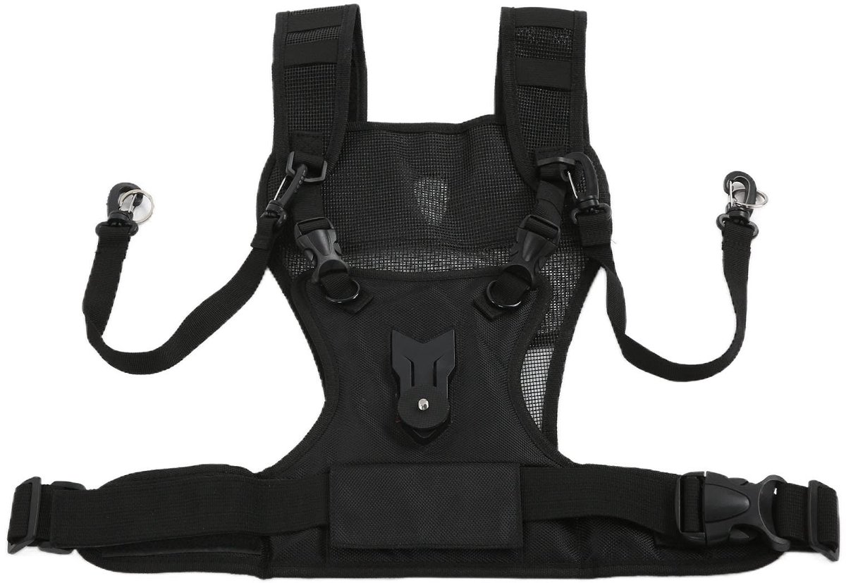 OmGoods - Dailygoody - Dubbele Camerariem - Multi-camera Systeem - Hoogwaardige Kwaliteit - Nylon - Ideaal voor Bruiloften en Reizen - Geschikt voor DSLR-c