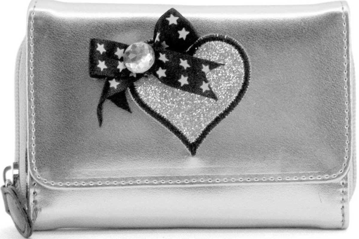 Zebra Trends Wallet M - Zilver Sterretjes