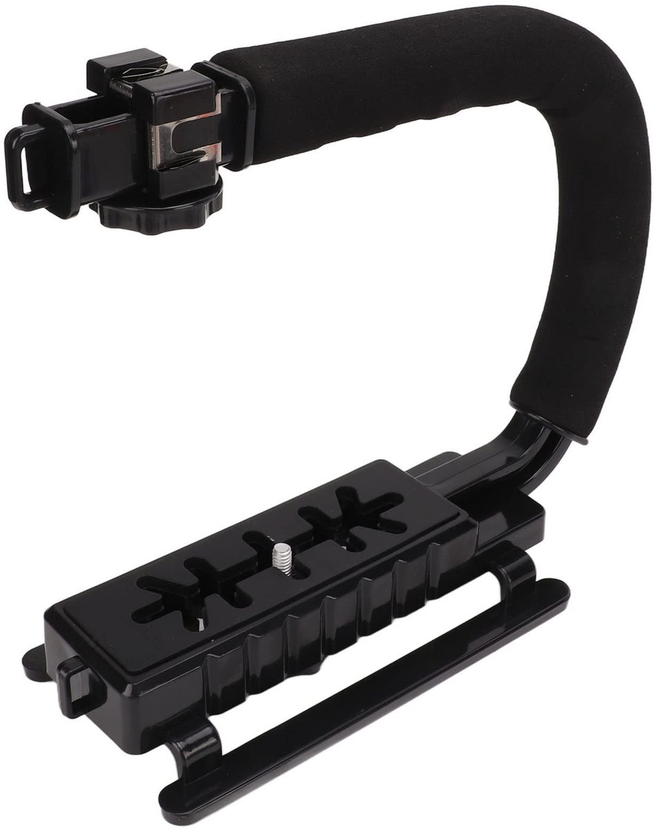OmGoods - Dailygoody - Handstabilisatie - Handgreep voor camera - Verbeter je videostabiliteit - Zwart - Accessoirebevestiging - Geschikt voor camcorders
