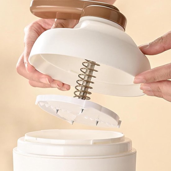 OmGoods - Dailygoody - IJs Schneider - Handmatige IJs Machine voor Cocktails - Wit - Ideaal voor Shakes en Dranken - Compact en Draagbaar - Geschikt voor Thuisg... van Omgoods — afbeelding 3