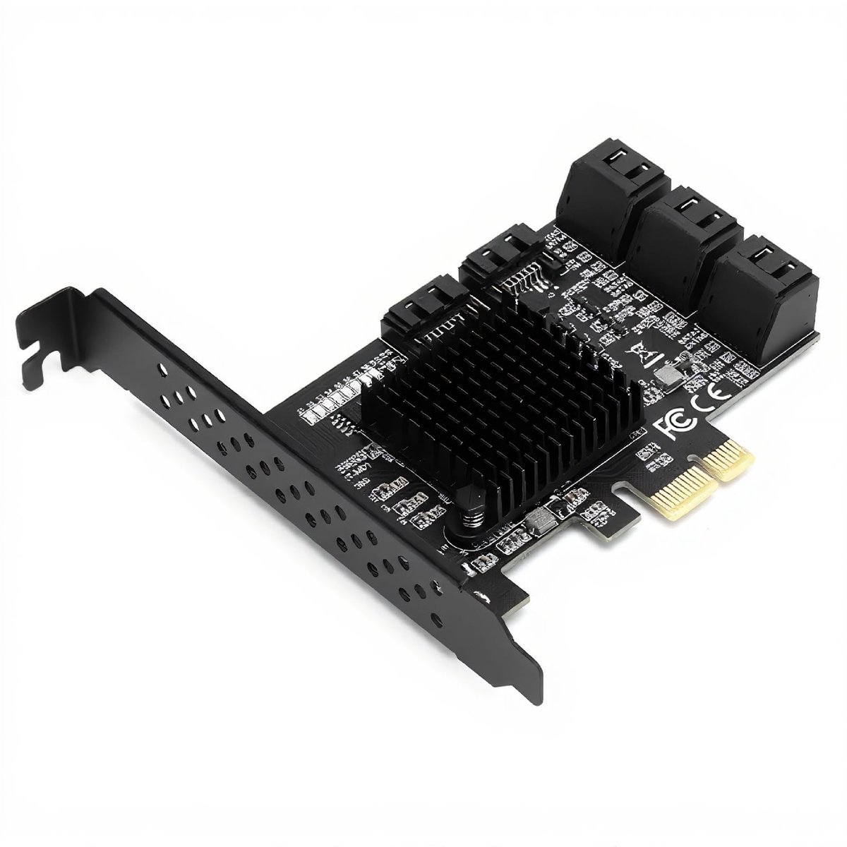OmGoods - Dailygoody - PCI Card - 8 Poort PCIe naar SATA3.0 - Uitbreidingskaart - Geschikt voor PC - SATA Controller - Ideaal voor databeheer