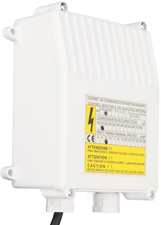 Goede pomp besturingsbox - Duurzaam en betrouwbaar - 1100 W - Heldere pomp besturing - Geschikt voor industrie - 220 V — afbeelding 5