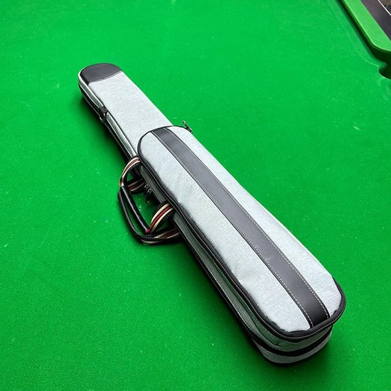 Poolkeu Koffer - Zachte Keu Tas - Biljart Accessoires - Ruimte voor 6 Keuen - 82 cm Lengte - Grijs — afbeelding 2