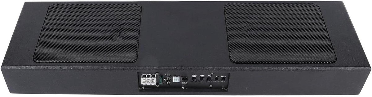 Auto Subwoofer - Onder Stoel - Verbeterd Geluid - Ingebouwde Versterker - 6x9 Inch - Zwart