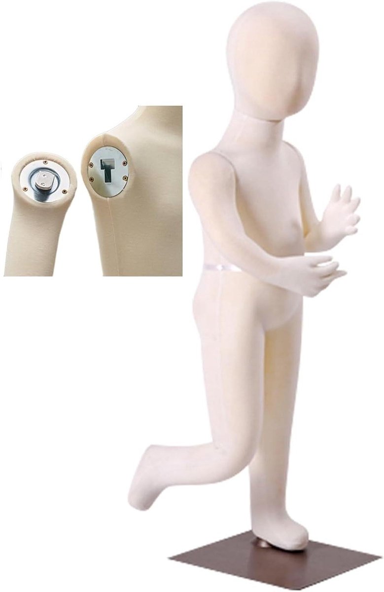 Kindermannequin Met Buigbare Benen - Paspop Peuters Kinderen - Kleding Maken - Buigbare Ledematen - 94 cm - Niet gespecificeerd